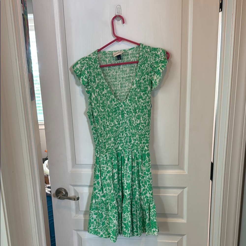 Green Floral Women's Dress
